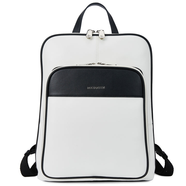 Vrba Klassischer schmaler Lederrucksack 