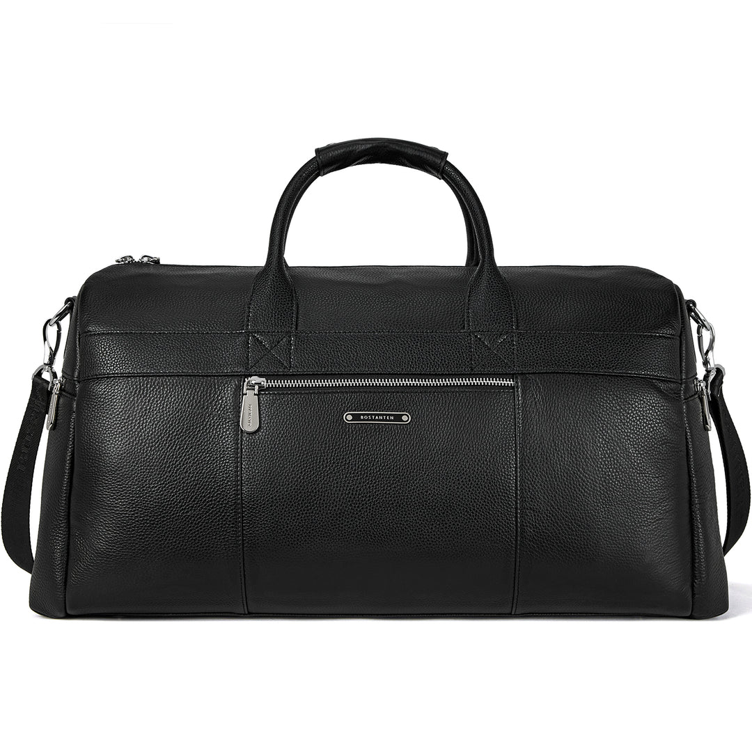 BOSTANTEN Genuine Leather Duffel Bag Travel Weekender Overnight Luggage Tote Duffle Bags for Men - BOSTANTEN