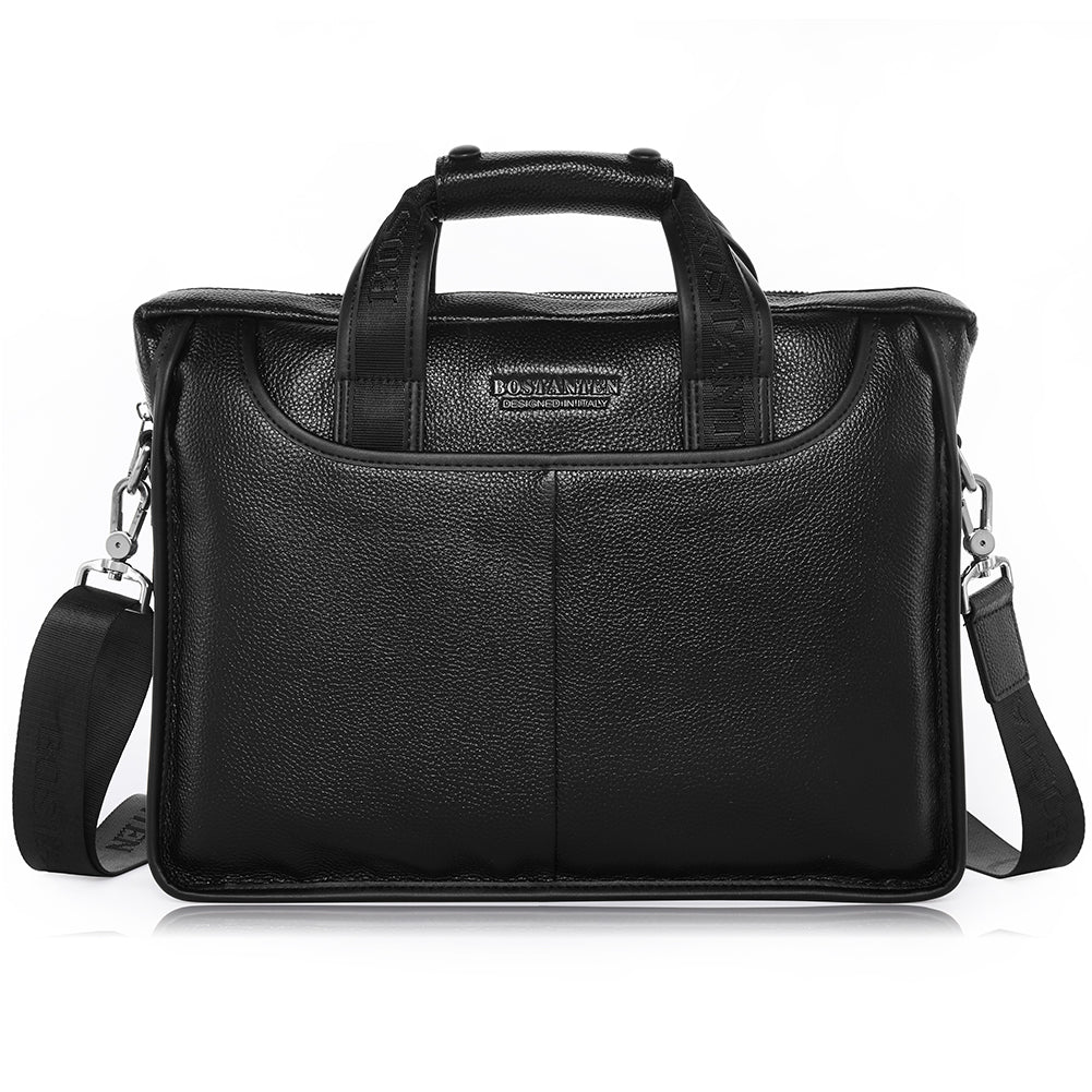 BOSTANTEN Leather Briefcase Handbag Messenger Business Bags for Men - BOSTANTEN