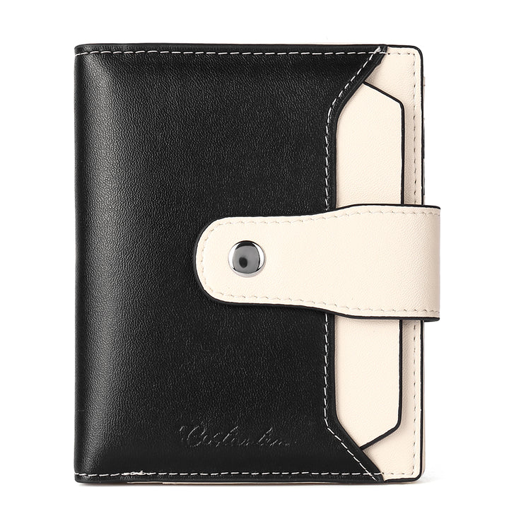 Lnna Small Wallet Zippered Checkbook Cover — ID Window - BOSTANTEN
