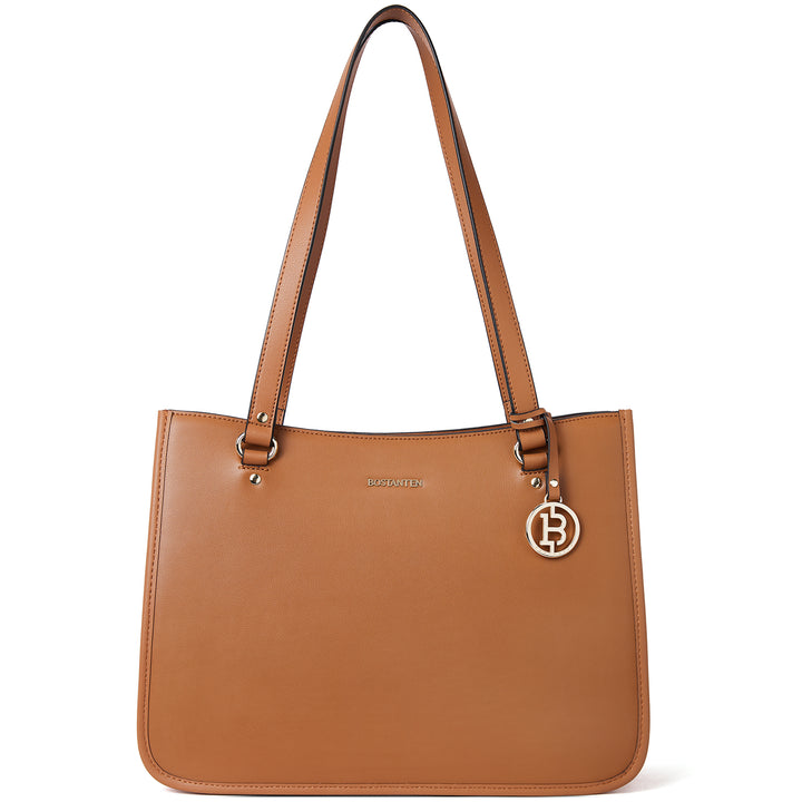 BOSTANTEN Leather Handbags Deigner Tote Bag Women Top-Handle Satchel Purses Shoulder Bags - BOSTANTEN