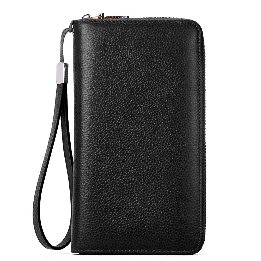Rozenn Wallets With Checkbook Holder —— Zipper - BOSTANTEN