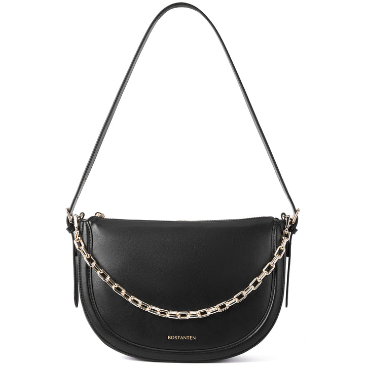 BOSTANTEN Women Shoulder Tote HandBag Designer Leather Purses Crossbody Bags with Zipper - BOSTANTEN