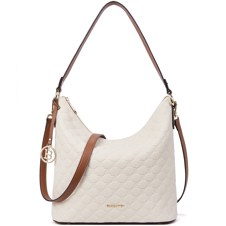 BOSTANTEN Leather Handbags for Women Soft Designer Shoulder Purses Ladies Fashion Crossbody Hobo Bags - BOSTANTEN