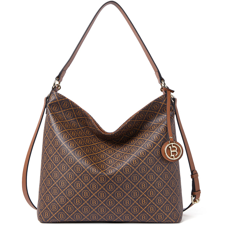 BOSTANTEN Hobo Bags for Women Genuine Leather Purses Designer Signature Handbags Ladies Tote Purses - BOSTANTEN