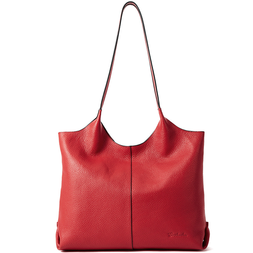 BOSTANTEN Women Handbags Designer Shoulder Tote Bag Soft Genuine Leather Top-handle Purse - BOSTANTEN