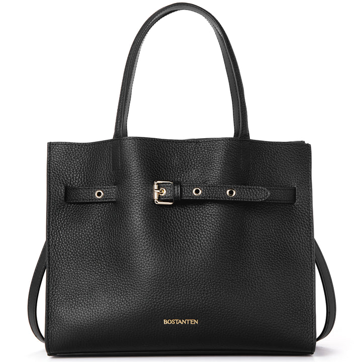 BOSTANTEN Women Handbags Purses Leather Tote Bags Designer Fashion Top Handle Crossbody Bags with Zipper Pouch - BOSTANTEN