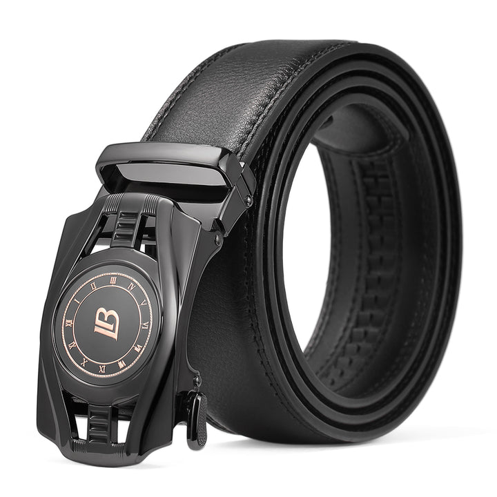 BOSTANTEN Mens Belts Leather Ratchet Dress Belt with Automatic Sliding Buckle - BOSTANTEN