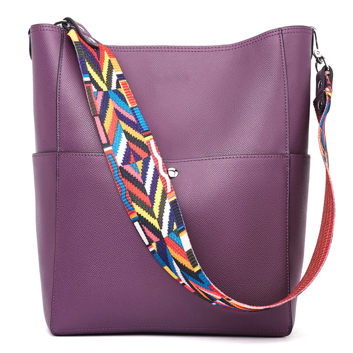 Bucket Bag for Women Vegan Leather | With 2 Shoulder Straps