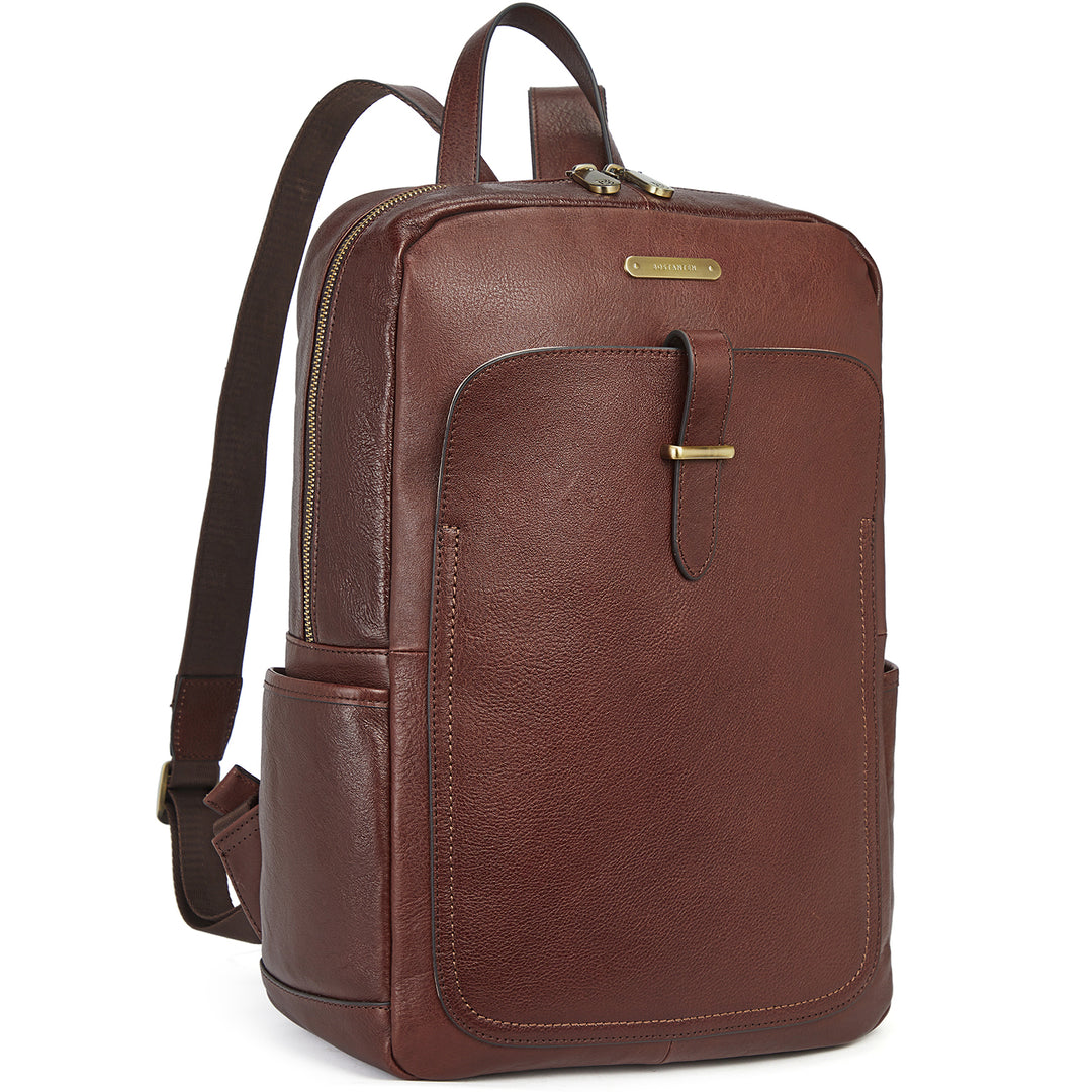 Minoru Women's Leather Business Laptop Backpack —— Full Grain - BOSTANTEN