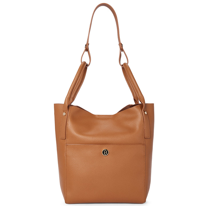 BOSTANTEN Women Handbags Leather Purses Designer Hobo Bucket Tote Bags with Zipper Pouch - BOSTANTEN