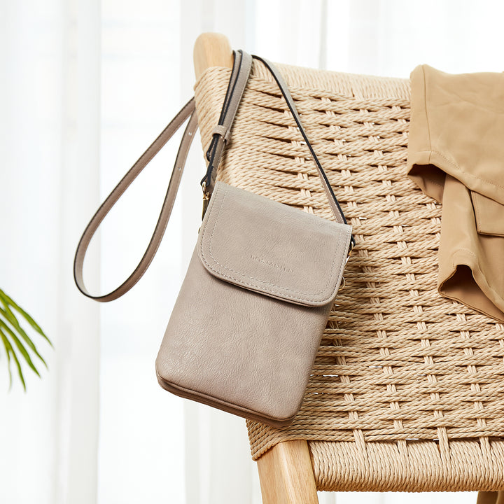 Evelyn Leather Crossbody Phone Wallet For Women —— Boudoir Style