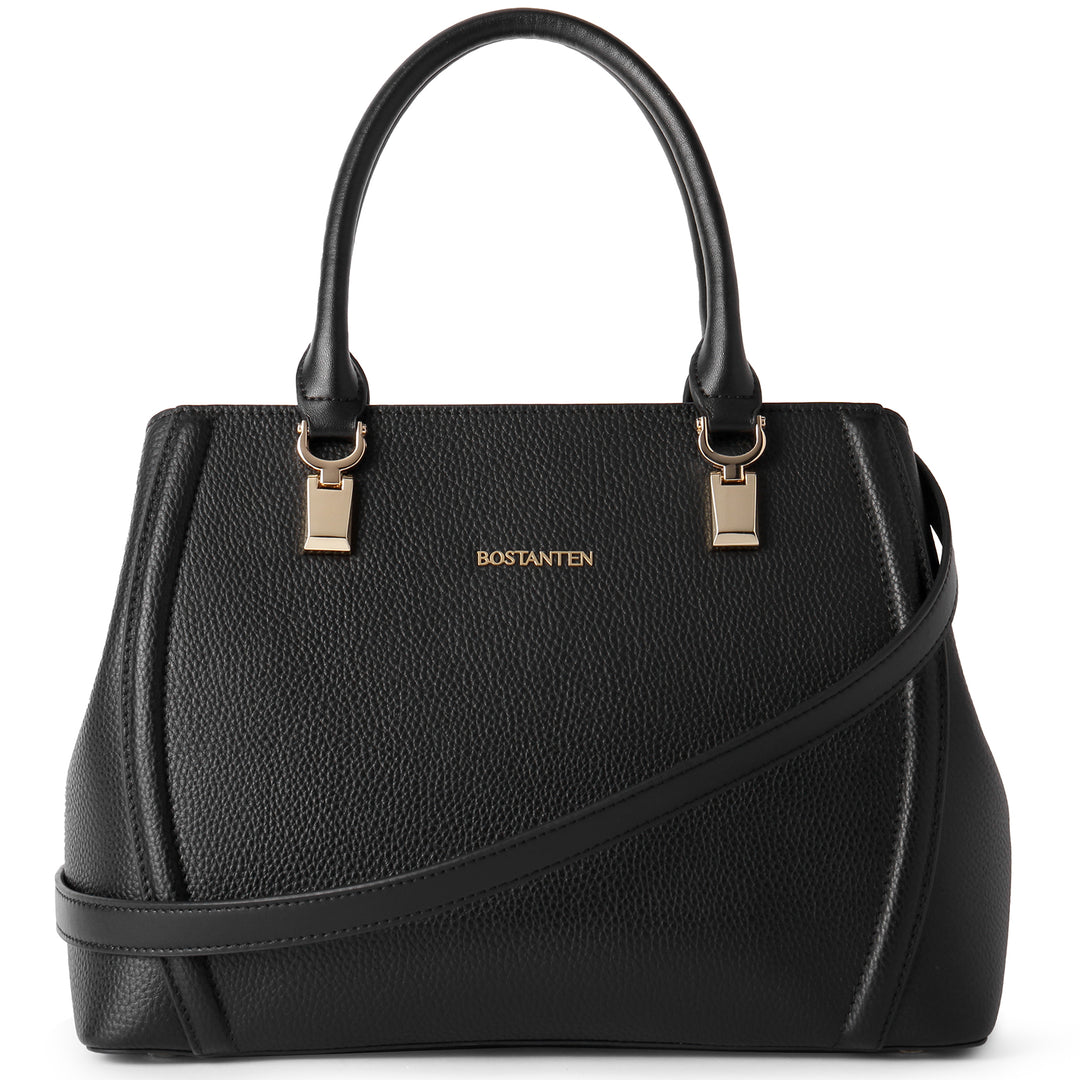 BOSTANTEN Women Leather Handbag Designer Top Handle Satchel Shoulder Bag Crossbody Purses - BOSTANTEN