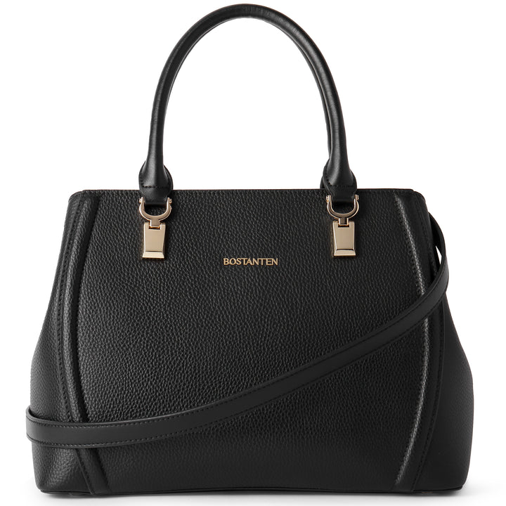 BOSTANTEN Women Leather Handbag Designer Top Handle Satchel Shoulder Bag Crossbody Purses - BOSTANTEN