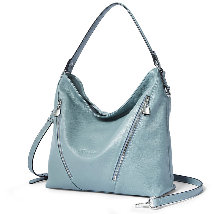 BOSTANTEN Women Leather Handbag Designer Hobo Purses Shoulder Bag - BOSTANTEN