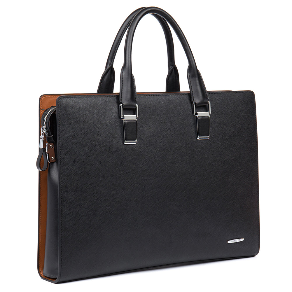 Machk Womens Leather Laptop Briefcase  — Male and Female - BOSTANTEN