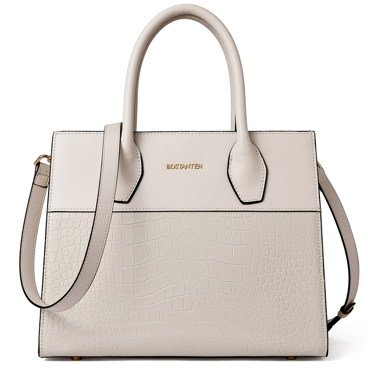 BOSTANTEN Women Handbags Genuine Leather Top Handle Satchel Purse Fashion Work Daily Tote Bags - BOSTANTEN