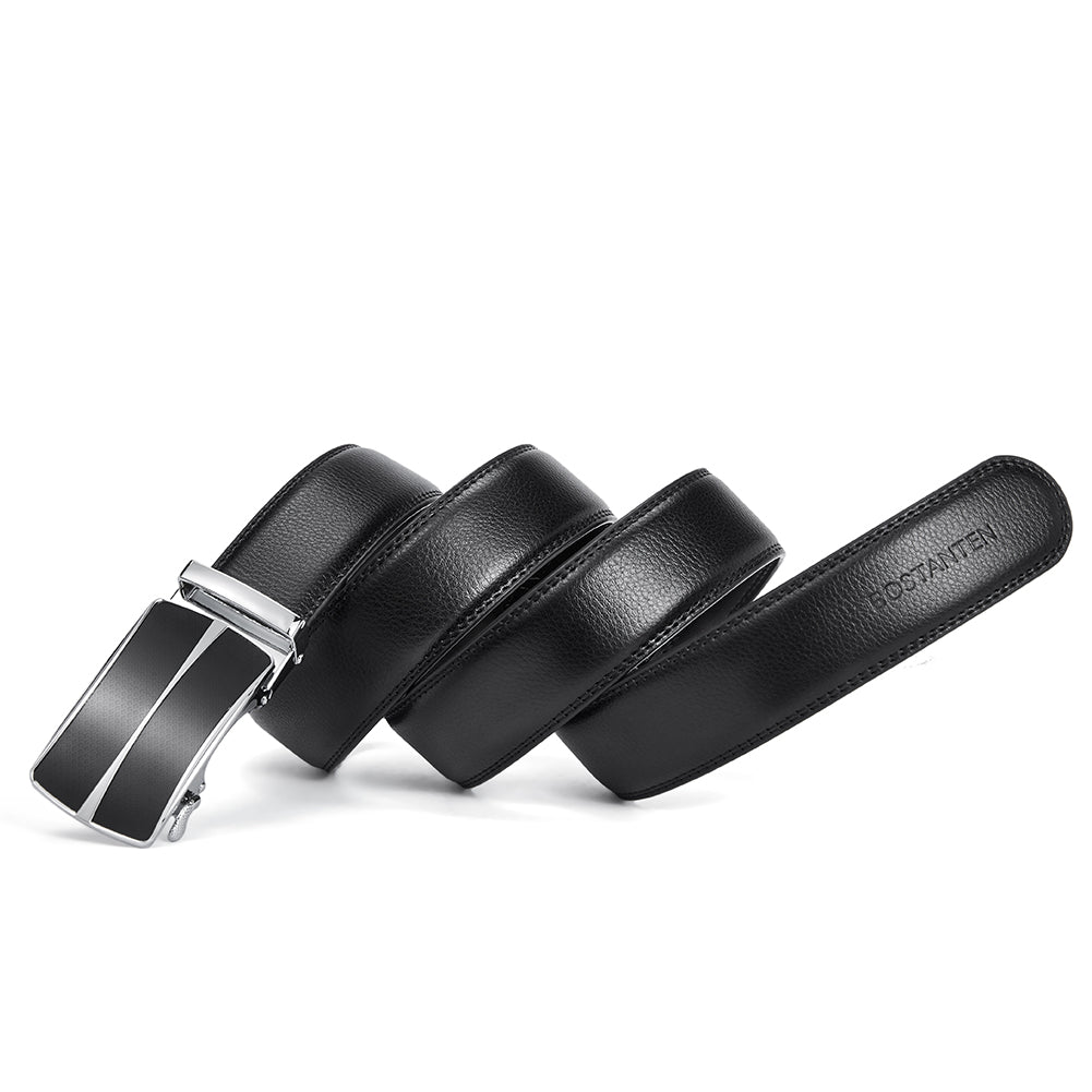 BOSTANTEN Leather Ratchet Dress Belt - BOSTANTEN