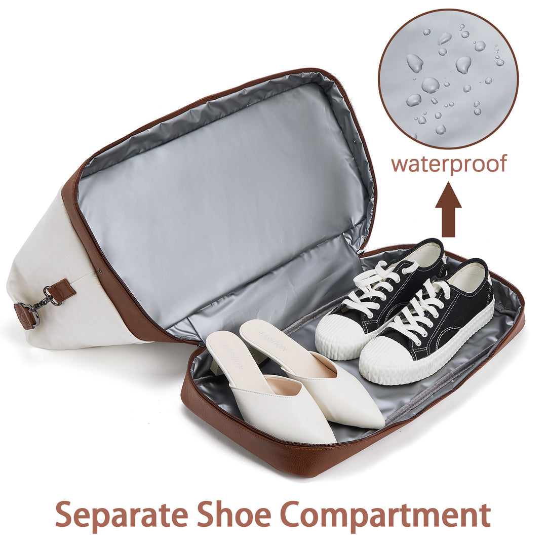 Zenobe Canvas Weekender Bag for Women