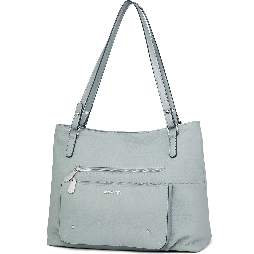 BOSTANTEN Women Handbag Leather Designer Satchel Pures Soft Hobo Bags Shoulder Top Handle Tote Work Bag - BOSTANTEN