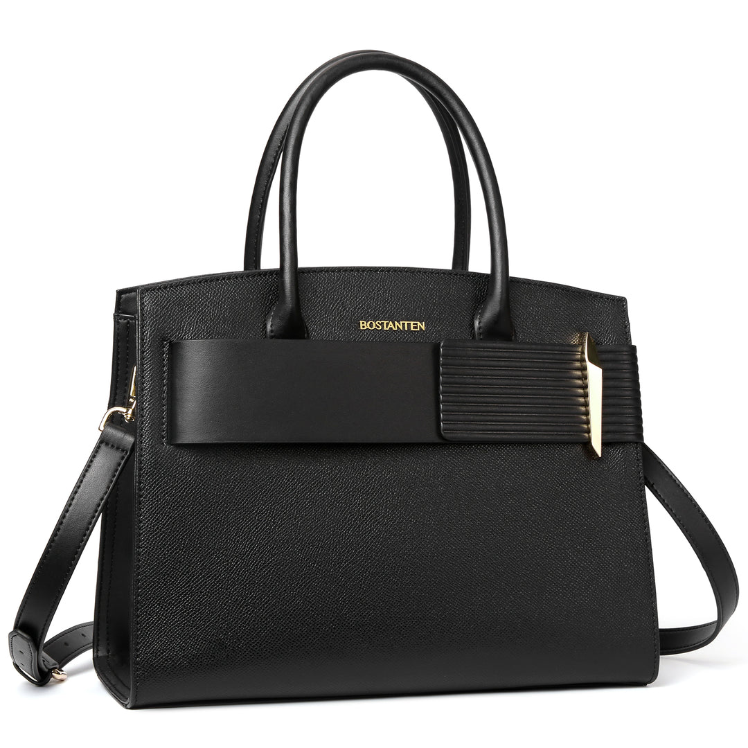 BOSTANTEN Women Handbags Leather Ladies Shoulder Bags Designer Top Handle Work Travel Satchel Tote Bag - BOSTANTEN