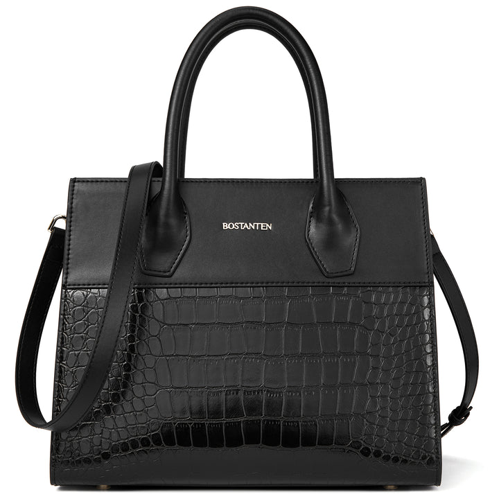 BOSTANTEN Women Handbags Genuine Leather Top Handle Satchel Purse Fashion Work Daily Tote Bags - BOSTANTEN