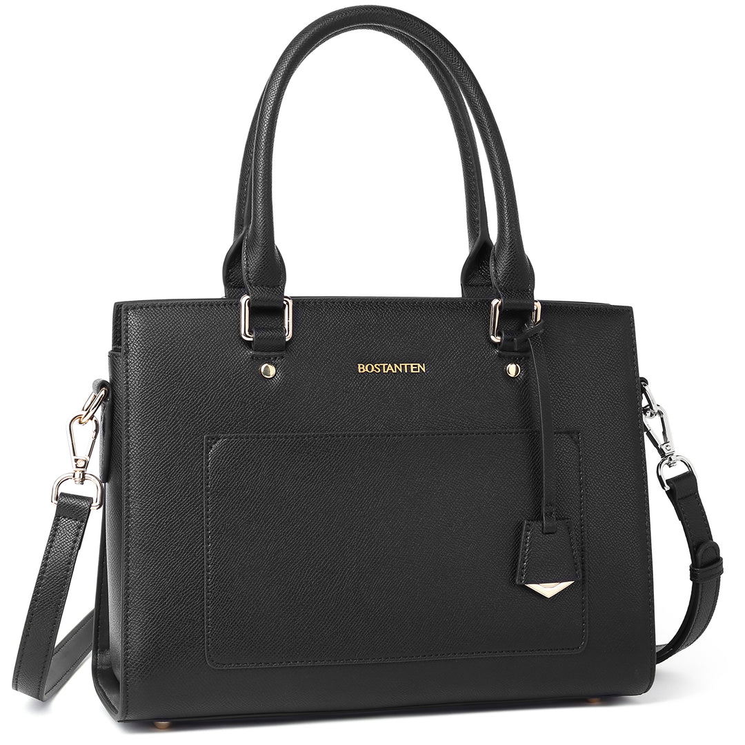 BOSTANTEN Women Top Handle Leather Tote Bag With Shoulder Strap - BOSTANTEN