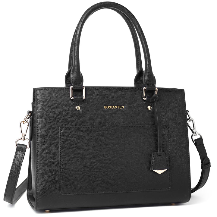 BOSTANTEN Women Top Handle Leather Tote Bag With Shoulder Strap - BOSTANTEN