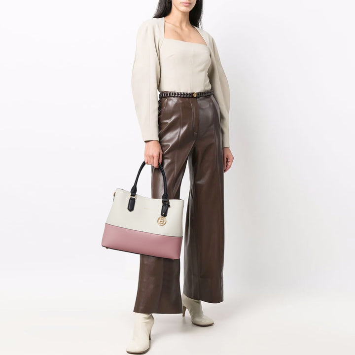 BOSTANTEN Leather Handbags for Women Designer Satchel Purses Top Handle Shoulder Crossbody Bag with Triple Compartment