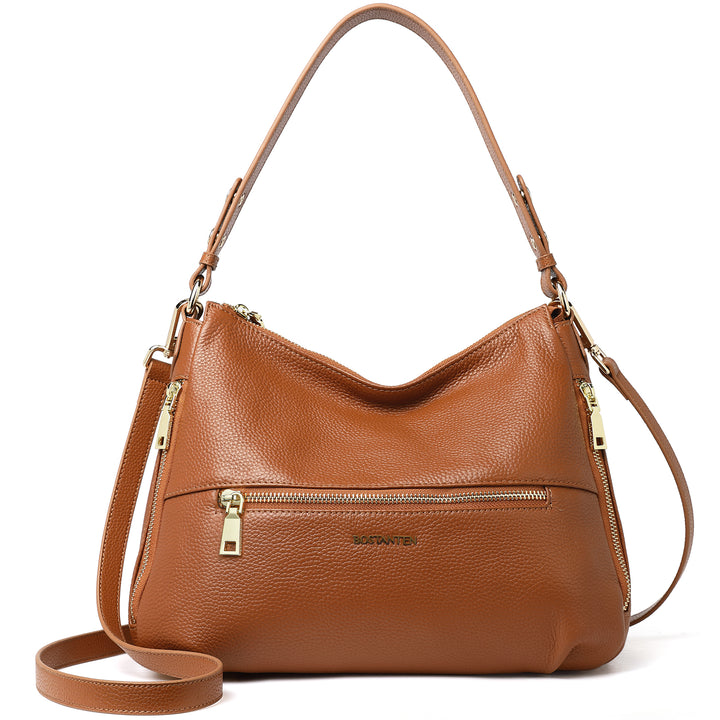 BOSTANTEN Women Handbags Leather Concealed Carry Purses And Handbags for Women Handgun Crossbody Hobo Bags - BOSTANTEN