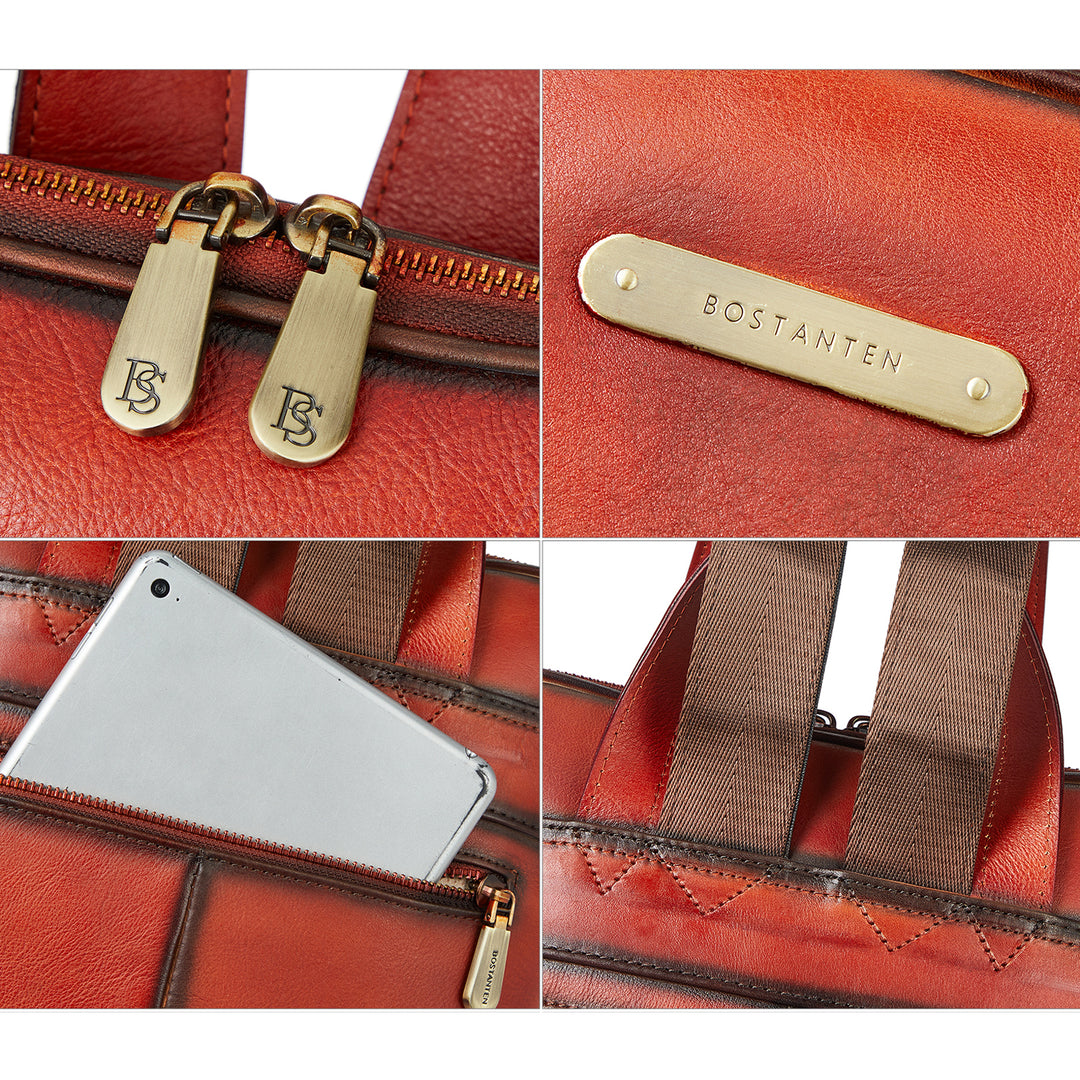 Frida Laptop BagsFor Women 15.6 Inch  — Red Backpack - BOSTANTEN