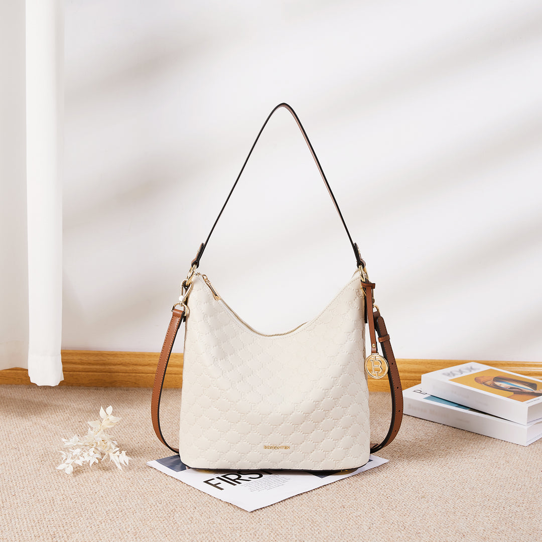 BOSTANTEN Leather Handbags for Women Soft Designer Shoulder Purses Ladies Fashion Crossbody Hobo Bags - BOSTANTEN