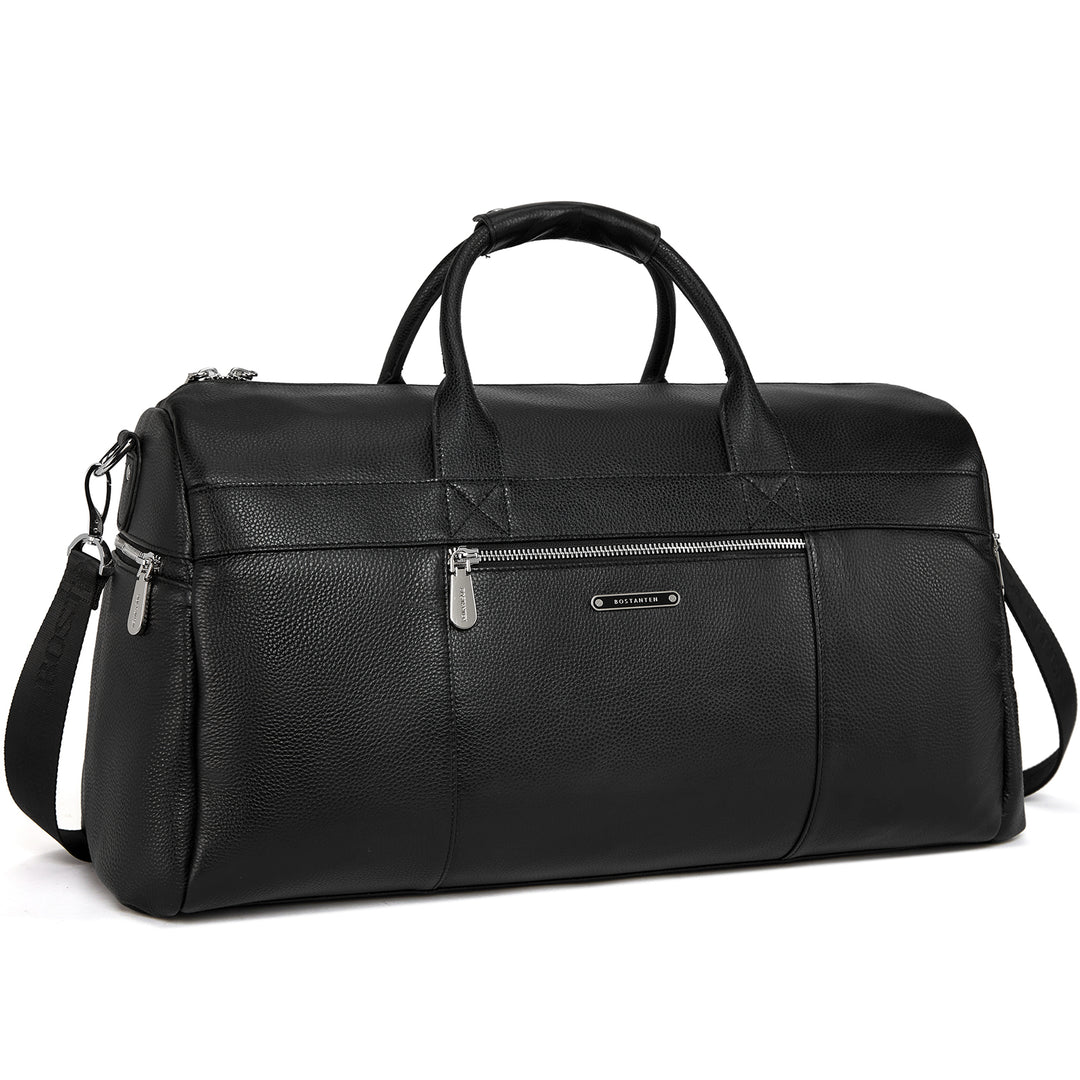 BOSTANTEN Genuine Leather Duffel Bag Travel Weekender Overnight Luggage Tote Duffle Bags for Men - BOSTANTEN