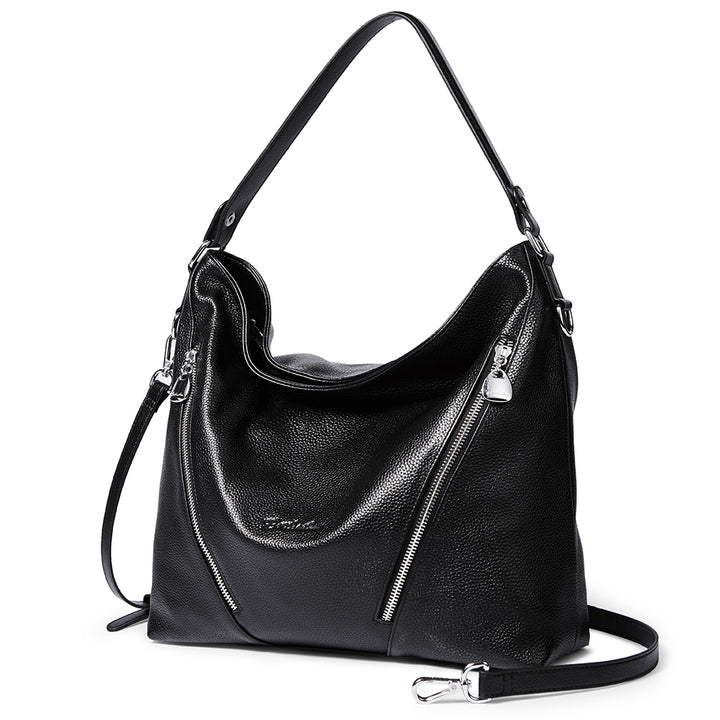 BOSTANTEN Women Leather Handbag Designer Hobo Purses Shoulder Bag - BOSTANTEN