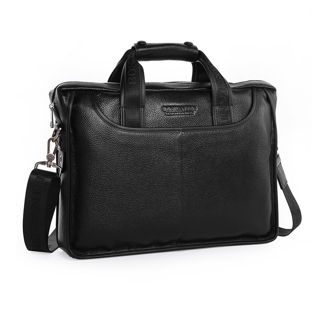 BOSTANTEN Leather Briefcase Handbag Messenger Business Bags for Men - BOSTANTEN