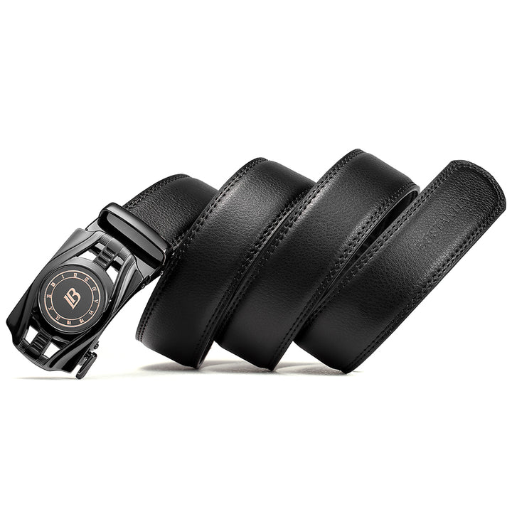 BOSTANTEN Mens Belts Leather Ratchet Dress Belt with Automatic Sliding Buckle - BOSTANTEN