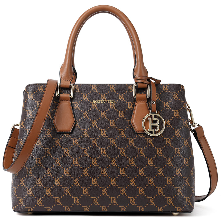 BOSTANTEN Women Leather Handbag Designer Top Handle Satchel Shoulder Tote Bags Crossbody Purses - BOSTANTEN
