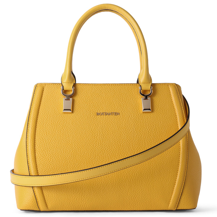 BOSTANTEN Women Leather Handbag Designer Top Handle Satchel Shoulder Bag Crossbody Purses - BOSTANTEN