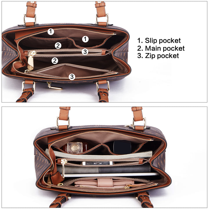 BOSTANTEN Women Handbag Genuine Leather Shoulder Bag Soft Designer Top Handle Purses - BOSTANTEN
