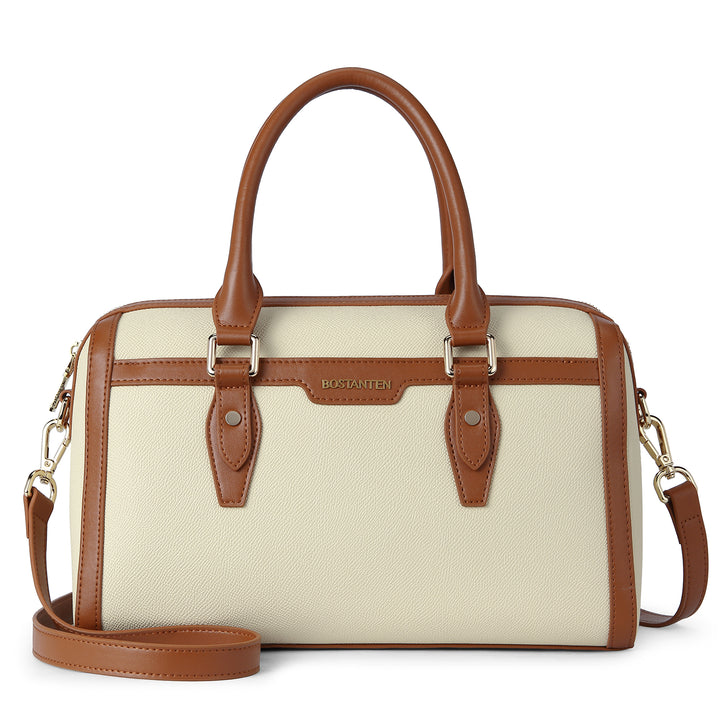 BOSTANTEN Womens Handbags Genuine Leather Designer Tote Bag Ladies Top Handle Bag Crossbody Satchel Purse - BOSTANTEN