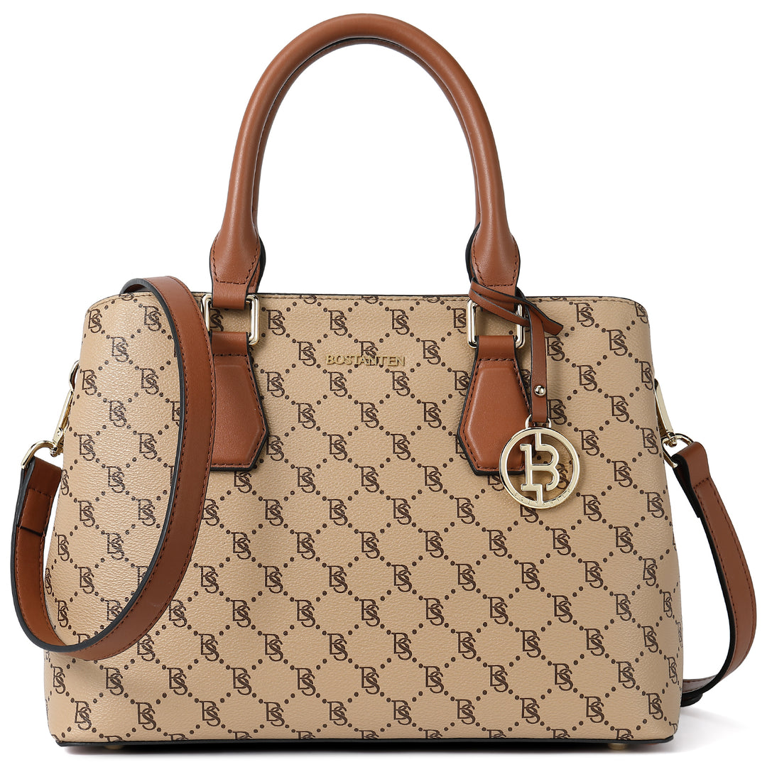 BOSTANTEN Women Leather Handbag Designer Top Handle Satchel Shoulder Tote Bags Crossbody Purses - BOSTANTEN