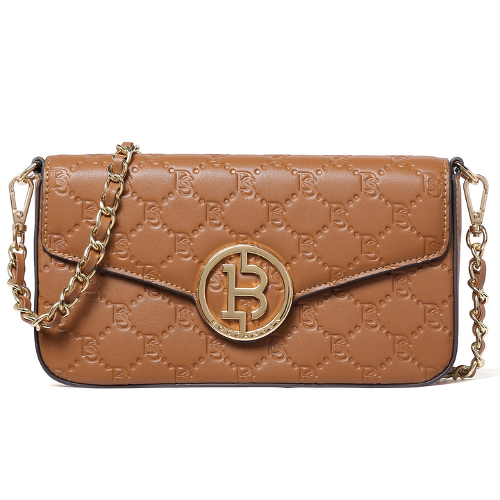 BOSTANTEN Small Crossbody Bags for Women Quilted Leather Designer Shoulder Bag with Chain Strap - BOSTANTEN