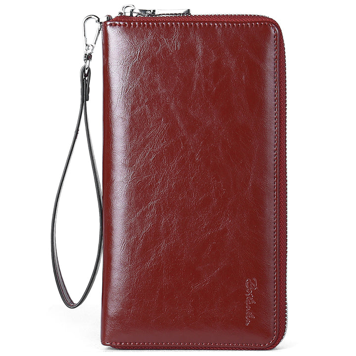 Rozenn Wallets with Wristlet Clutch
