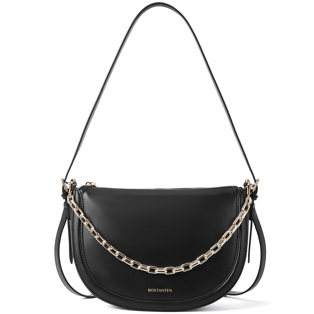 BOSTANTEN Women Shoulder Tote HandBag Designer Leather Purses Crossbody Bags with Zipper - BOSTANTEN