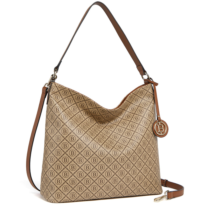 BOSTANTEN Hobo Bags for Women Genuine Leather Purses Designer Signature Handbags Ladies Tote Purses - BOSTANTEN