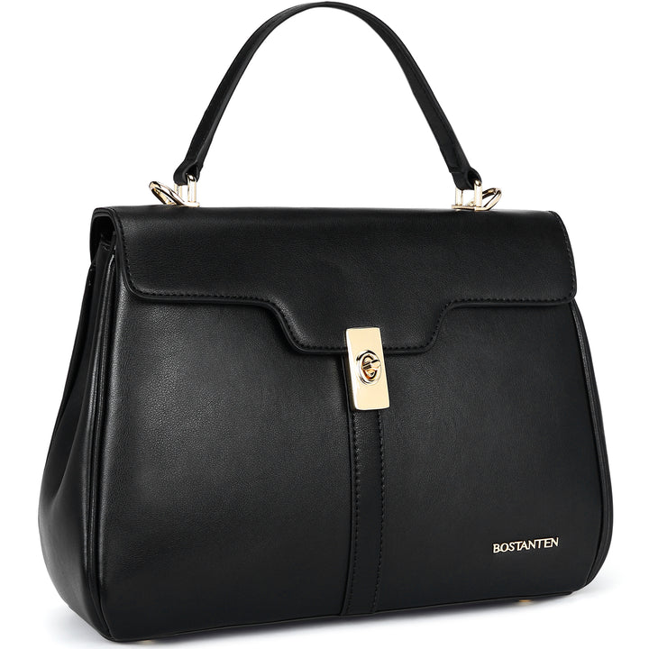 BOSTANTEN Women Leather Handbag Designer Top Handle Satchel Shoulder Bag Crossbody Purses - BOSTANTEN