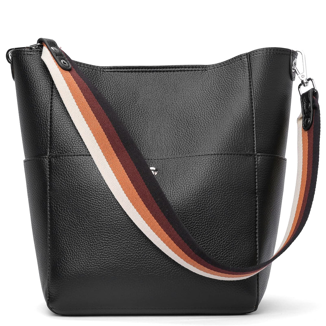 Bucket Bag for Women Vegan Leather | With 2 Shoulder Straps