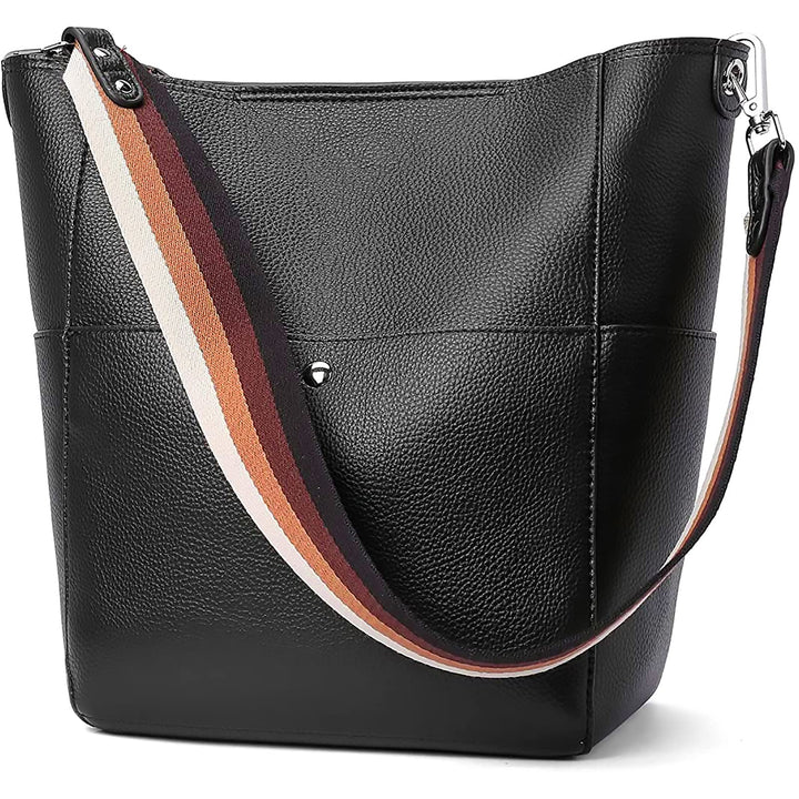 Bucket Bag for Women Vegan Leather | With 2 Shoulder Straps