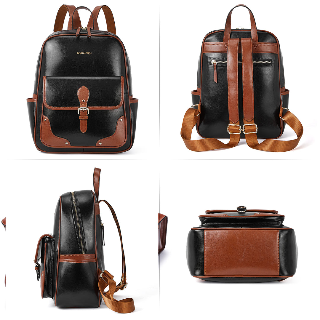 Vrba Leather Book Bag — Talent - BOSTANTEN