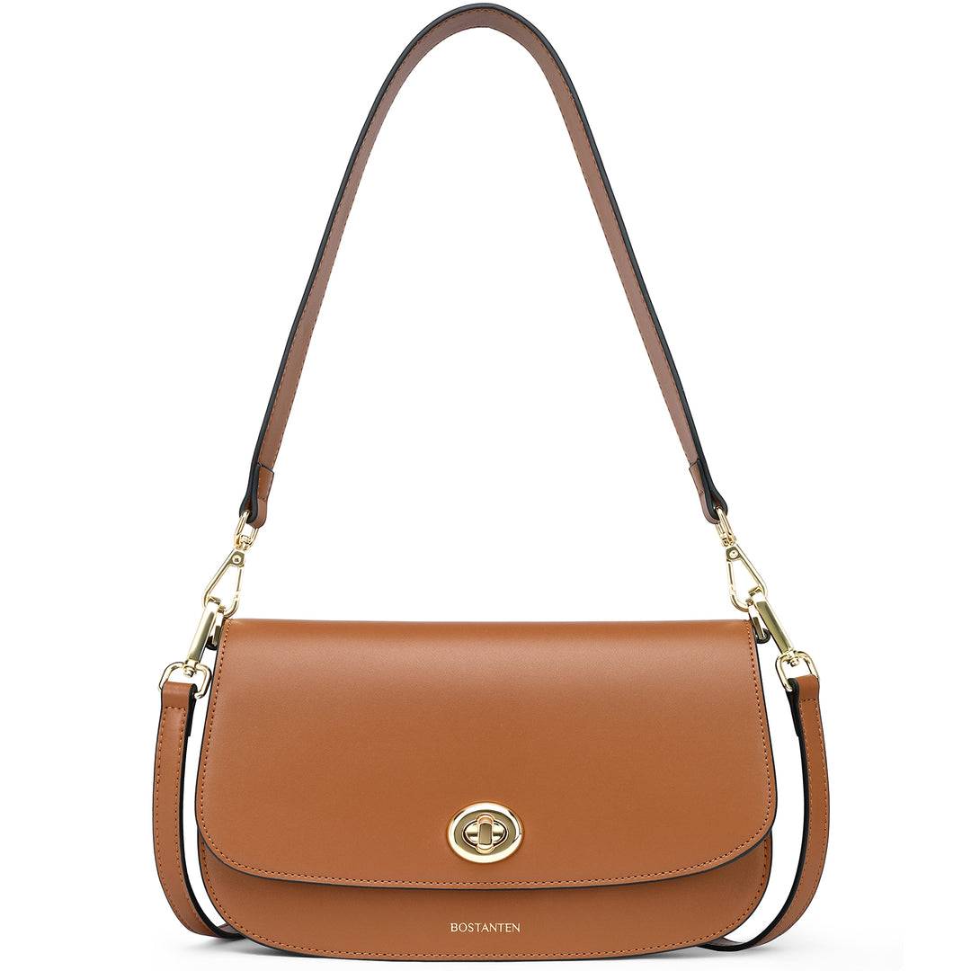 BOSTANTEN Small Crossbody Bag for Women Leather Top-handle Handbag Designer Shouldr Purse - BOSTANTEN
